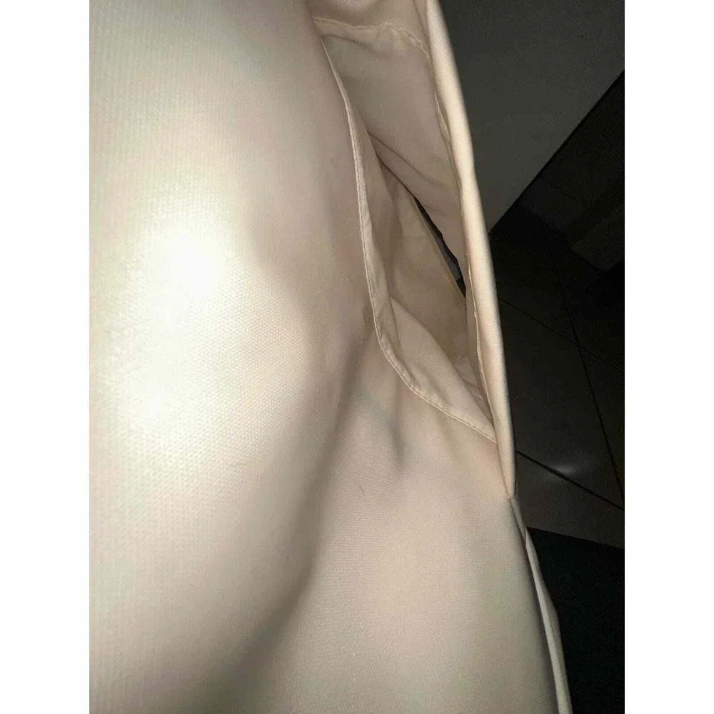 Beis north to south tote beige 15 x 13 stained read description‎